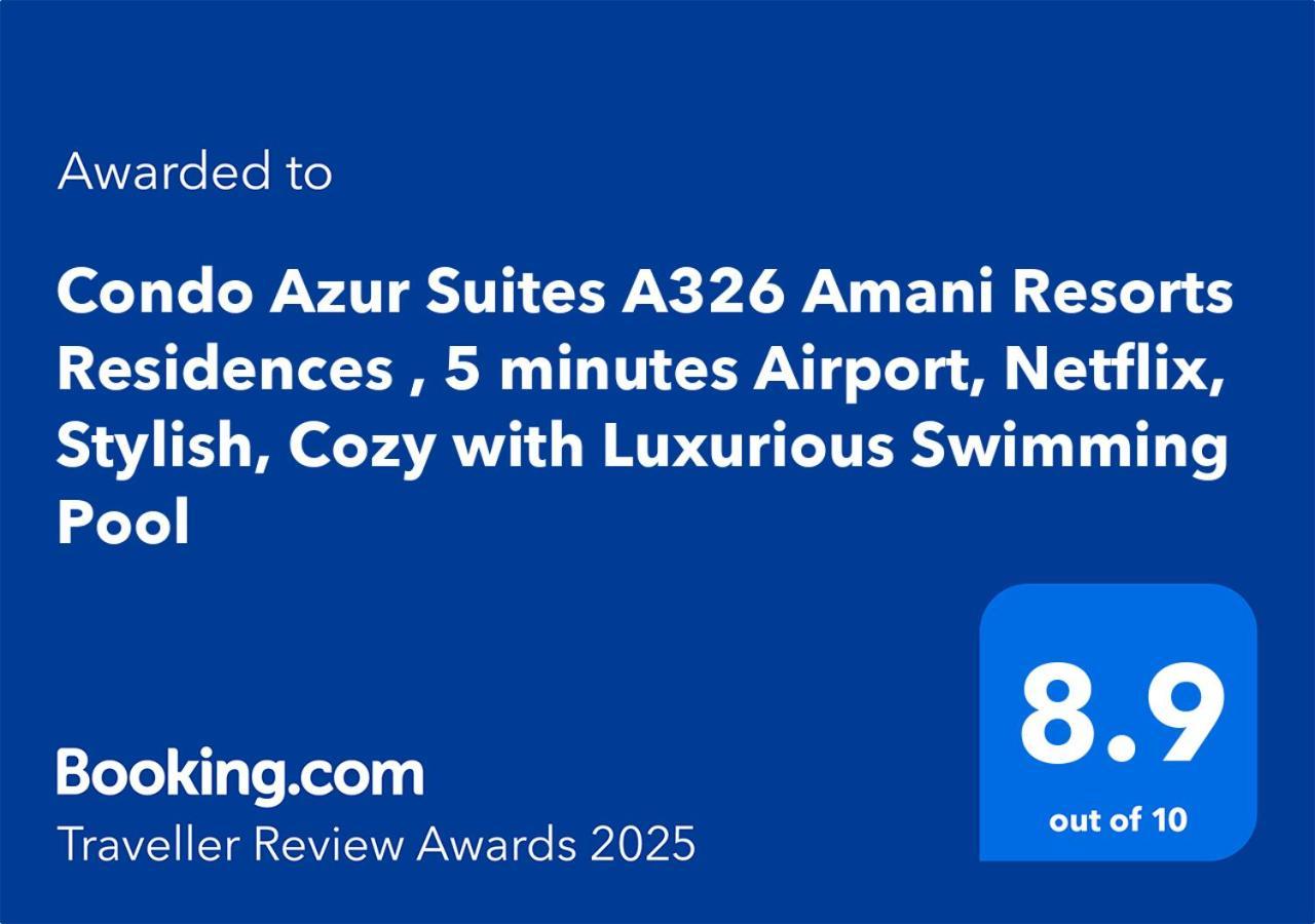 Condo Azur Suites A326 Amani Resorts Residences , 5 Minutes Airport, Netflix, Stylish, Cozy With Luxurious Swimming Pool Мактан Экстерьер фото
